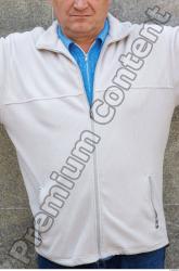Upper Body Head Man Casual Jacket Athletic Overweight Street photo references
